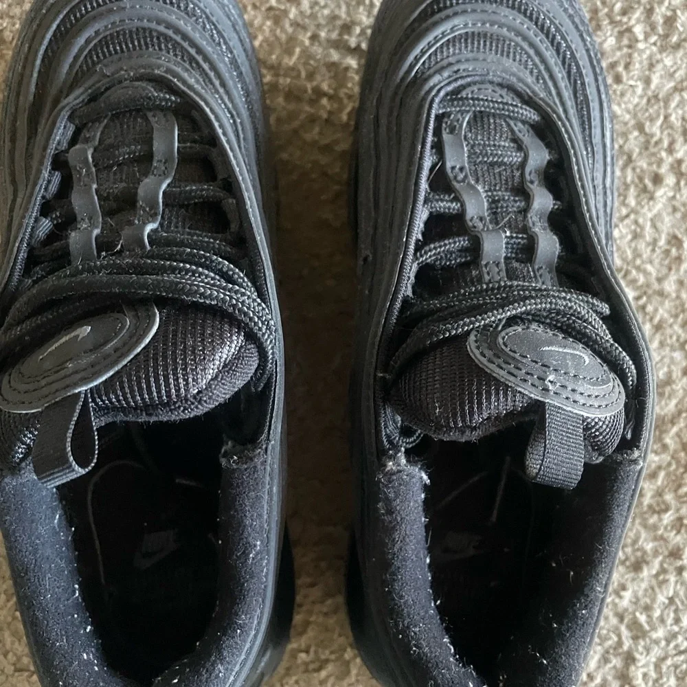 Women’s nike air max 97s size 6.5, black on black